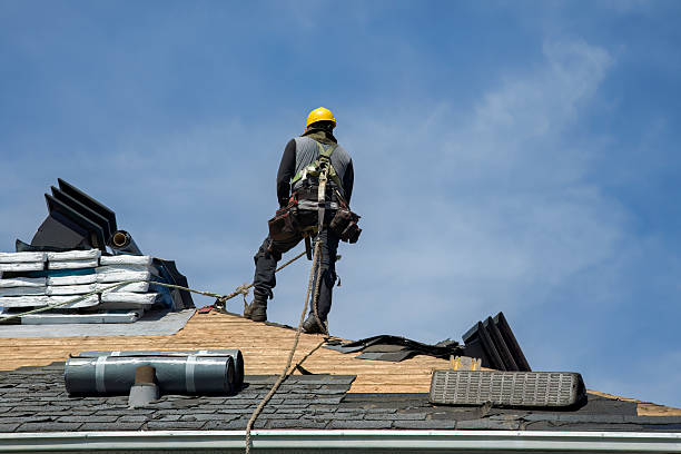 Professional Flat Roof Repair technician working in Madison, CA